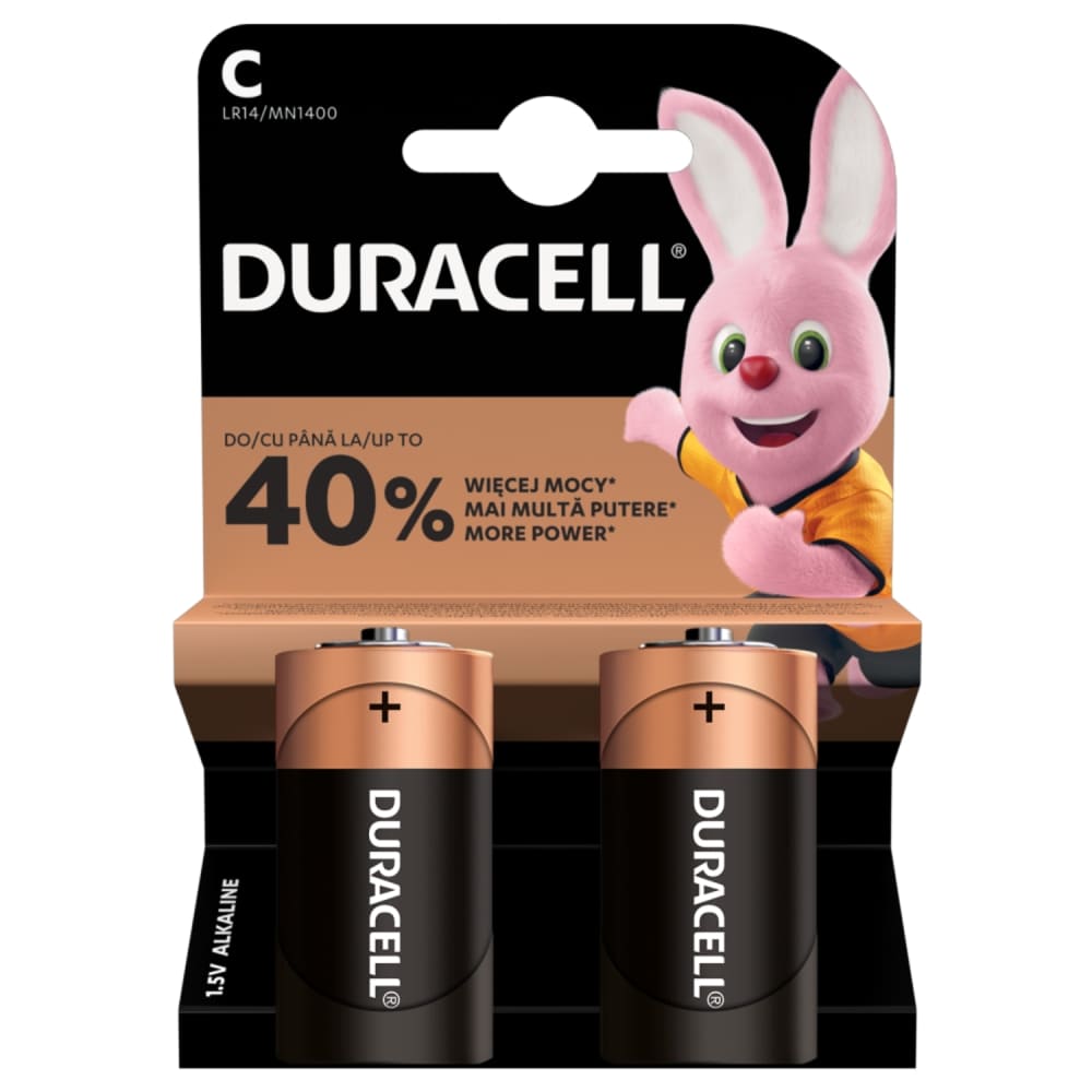 Baterijas Duracell C LR14 2 gab.