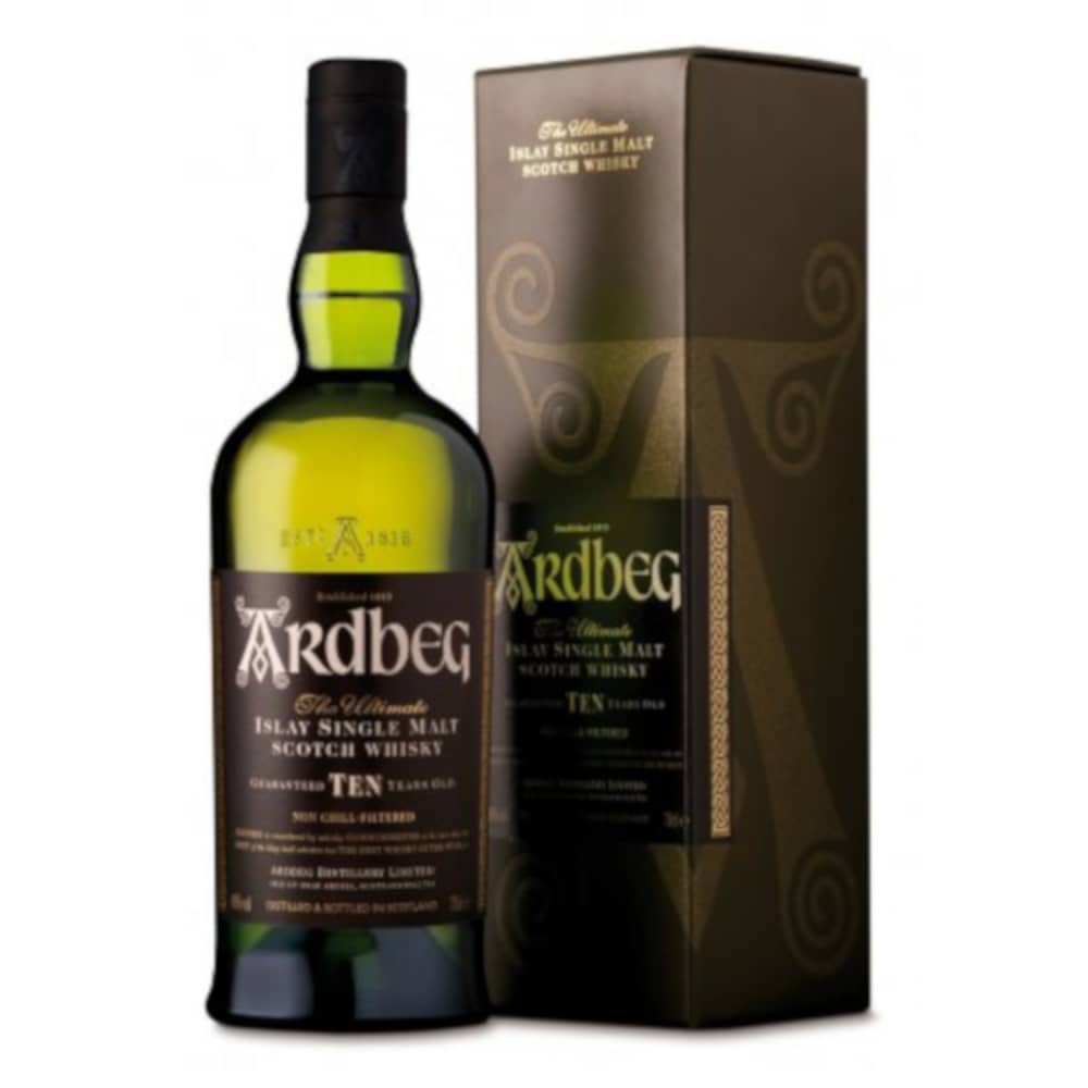 Viskijs Ardbeg 10yo dāvanu kastē 46% 0,7l