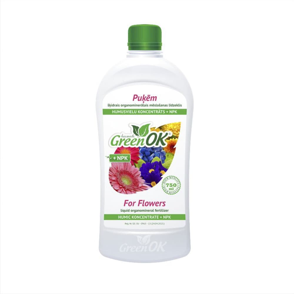Mēslojums GreenOK puķēm organominerālais