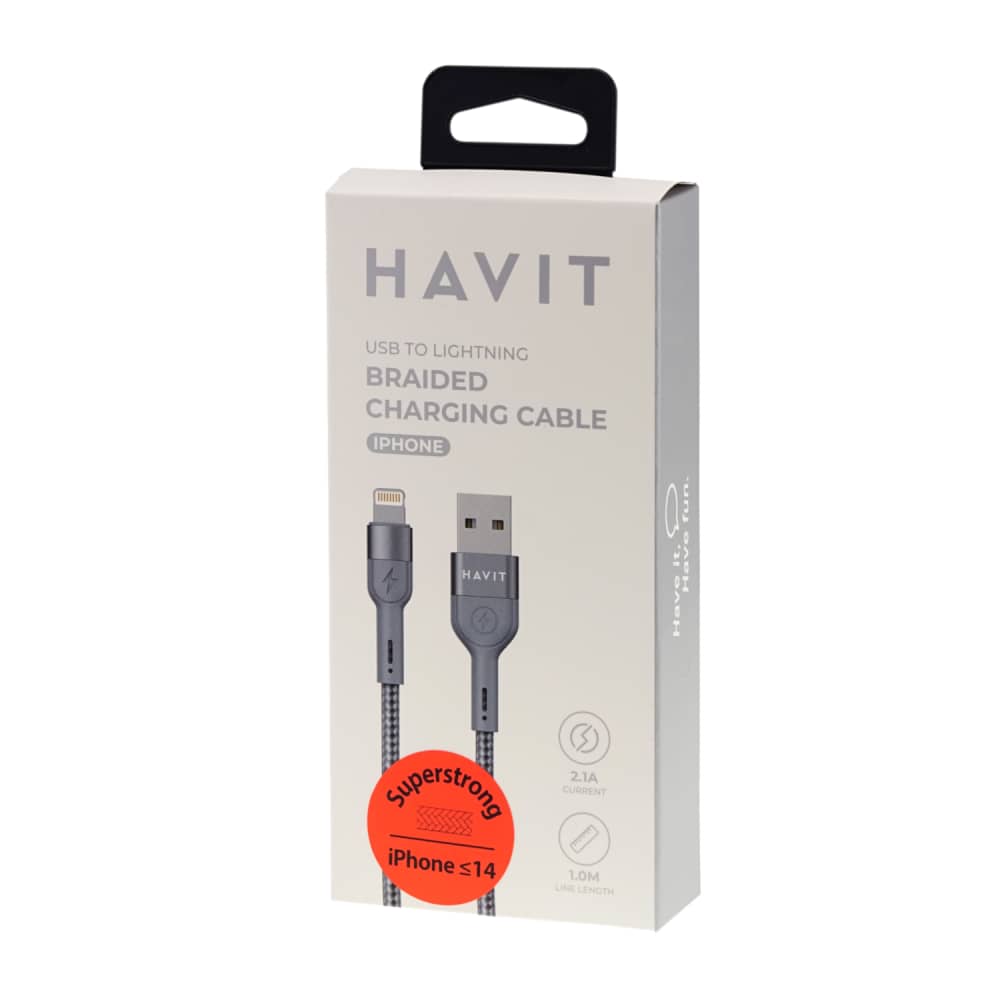 Kabelis a-lightning, 1.2m Havit dot 6133