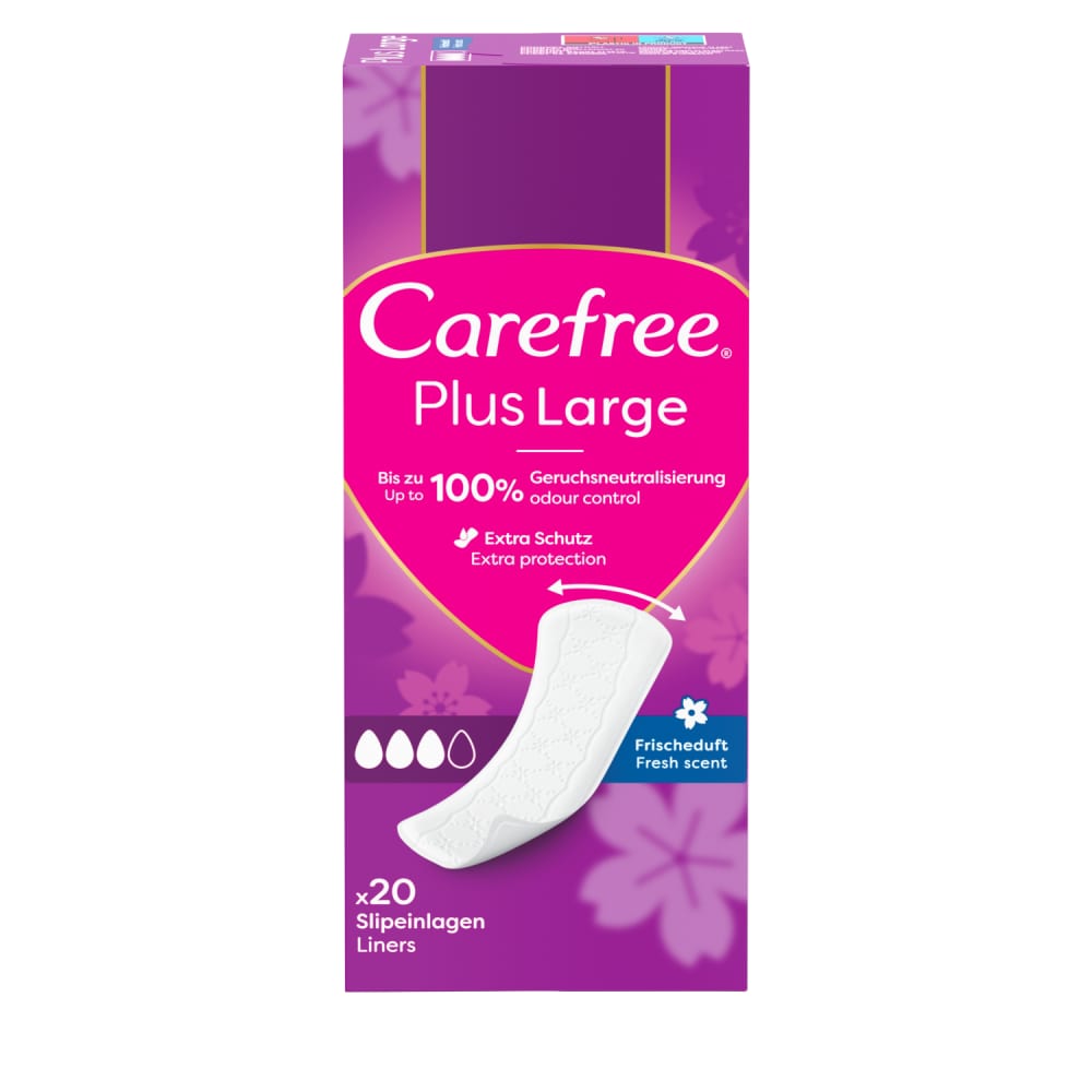 Biks. ieliktnīši Carefree Plus Large 20 gab.