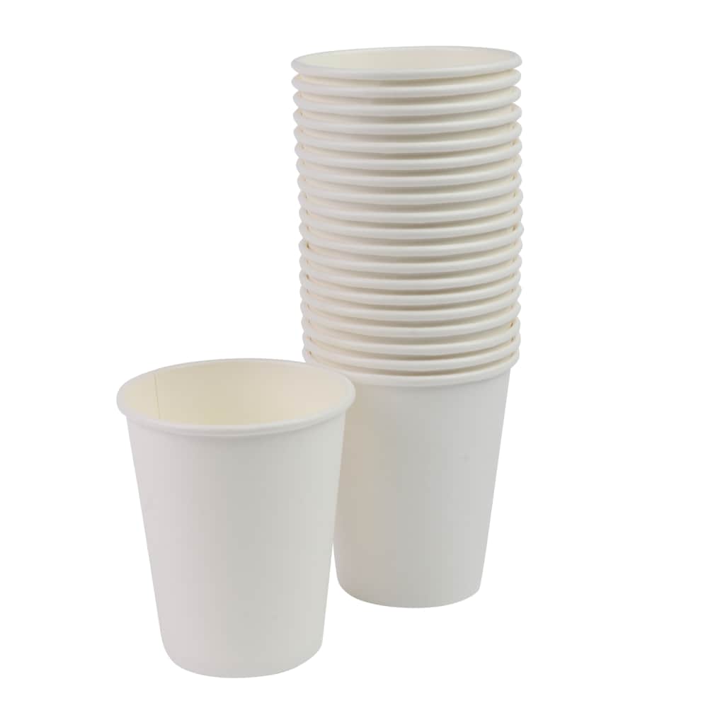 Papīra krūzes RIMI 240ml baltas 40gb
