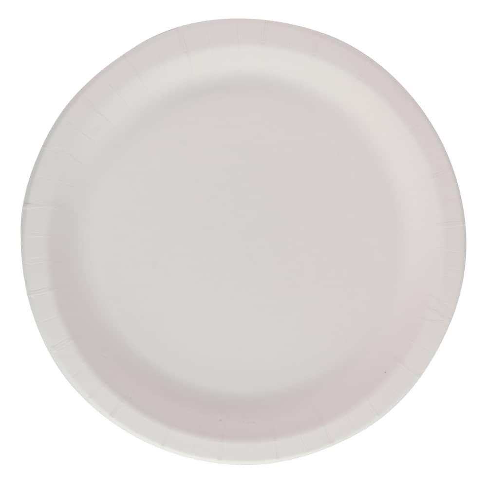 Papīra šķīvji RIMI Ø22cm balti 40gb