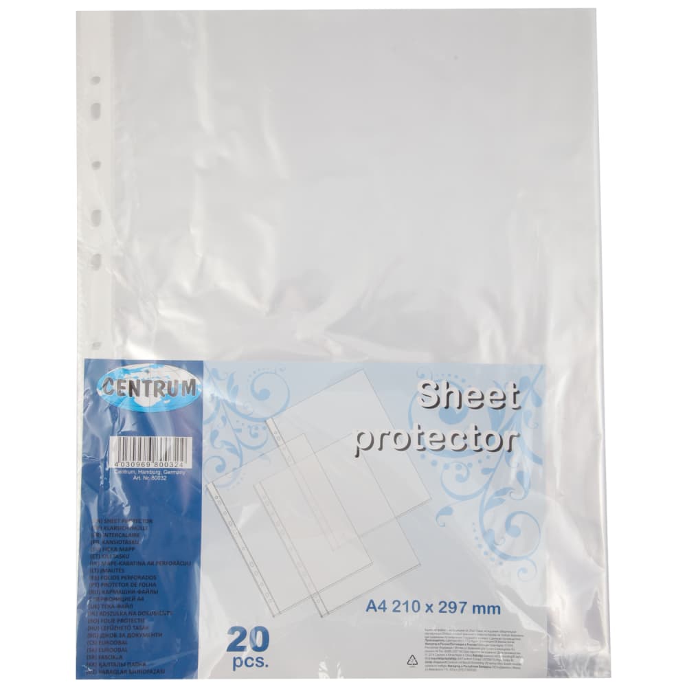 Kabatas Centrum A4 20gabals 0.025mm