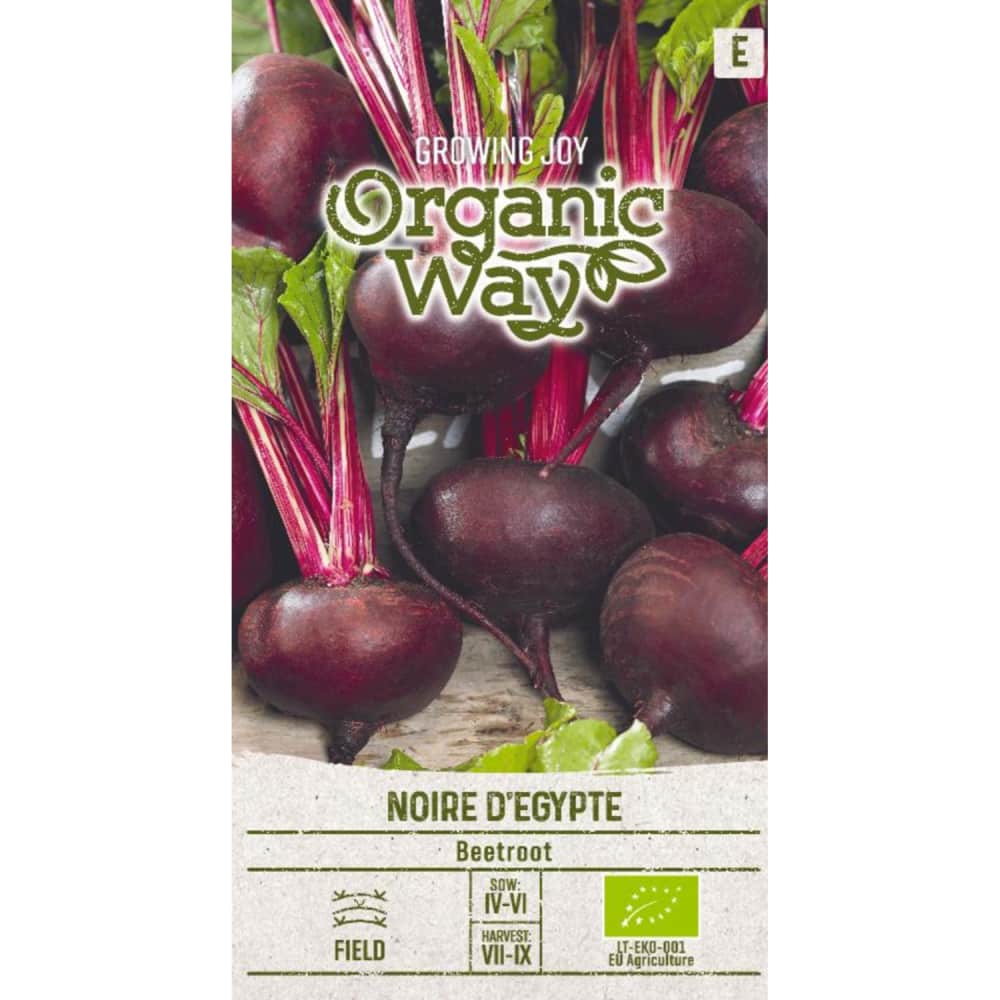 Sēklas ORGANIC WAY Bietes Noire D'Egypte