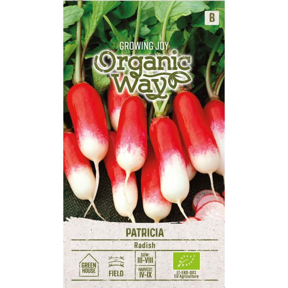 Sēklas ORGANIC WAY Redīsi Patricia OW