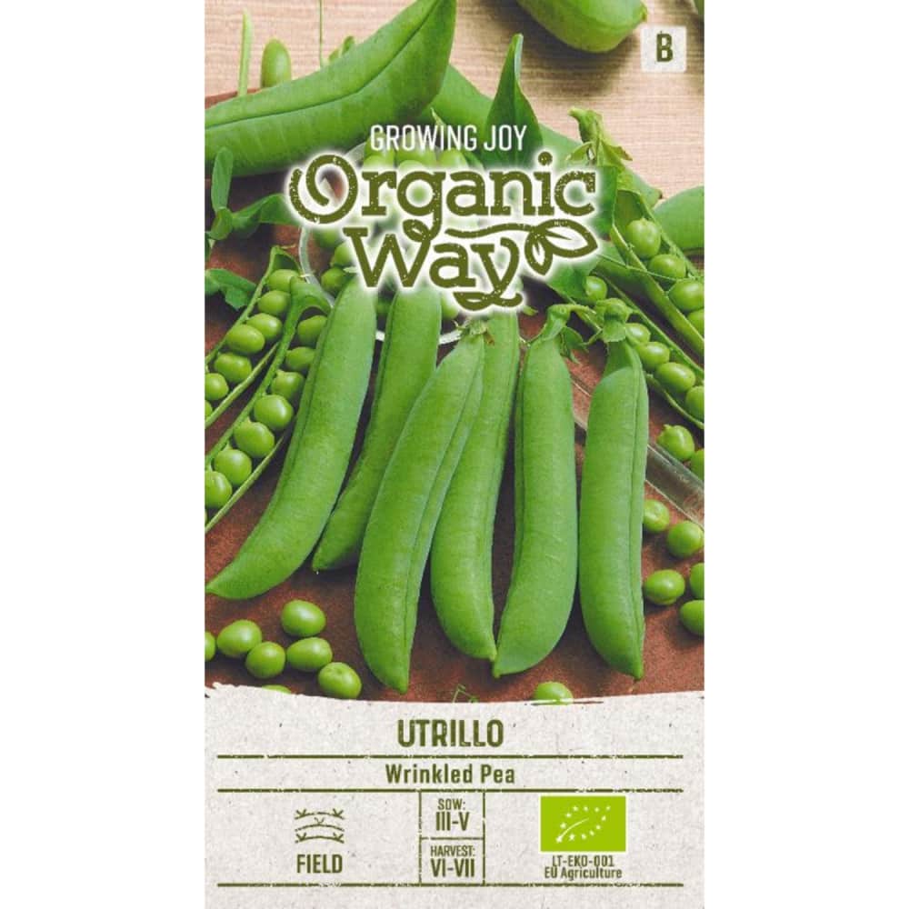 Sēklas ORGANIC WAY Zirņi šķautņainie