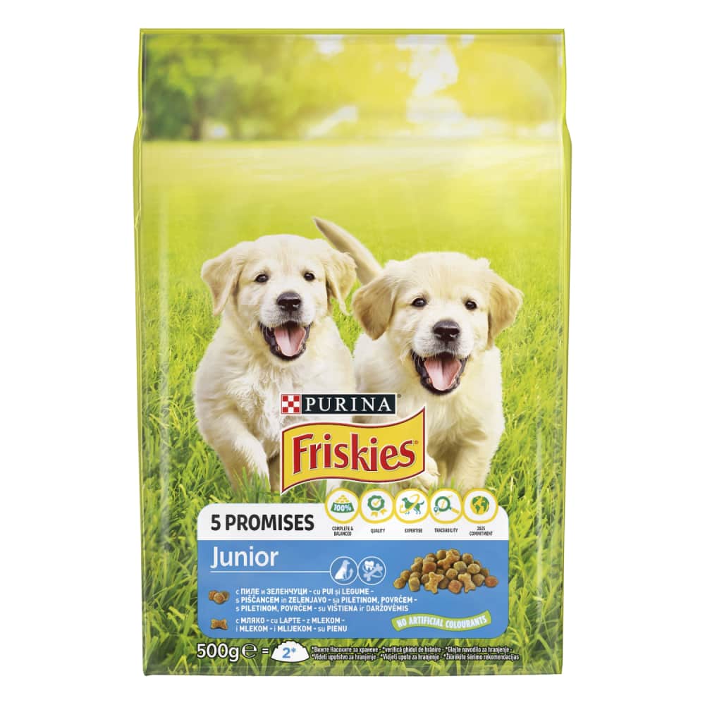 Suņu barība Friskies ar vistas gaļu 500g