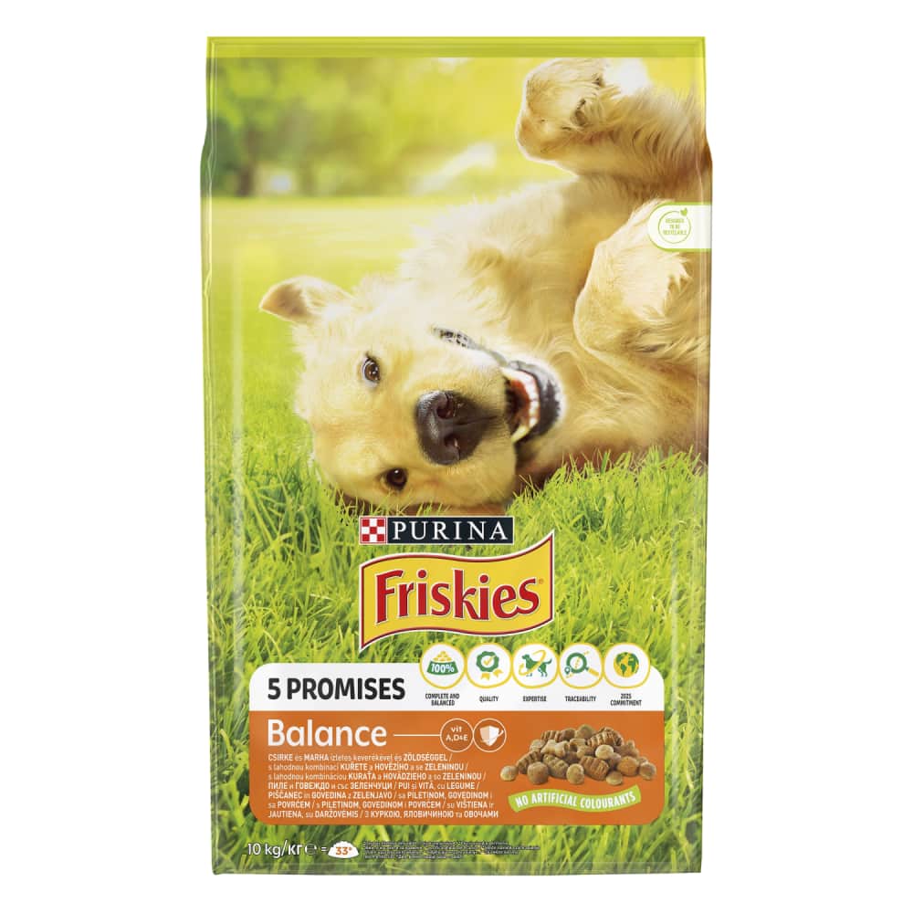 Suņu barība Friskies ar vistas gaļu 10kg