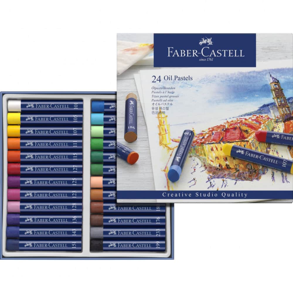 Eļļas pasteļkrītiņi Faber Castel 24 kr.