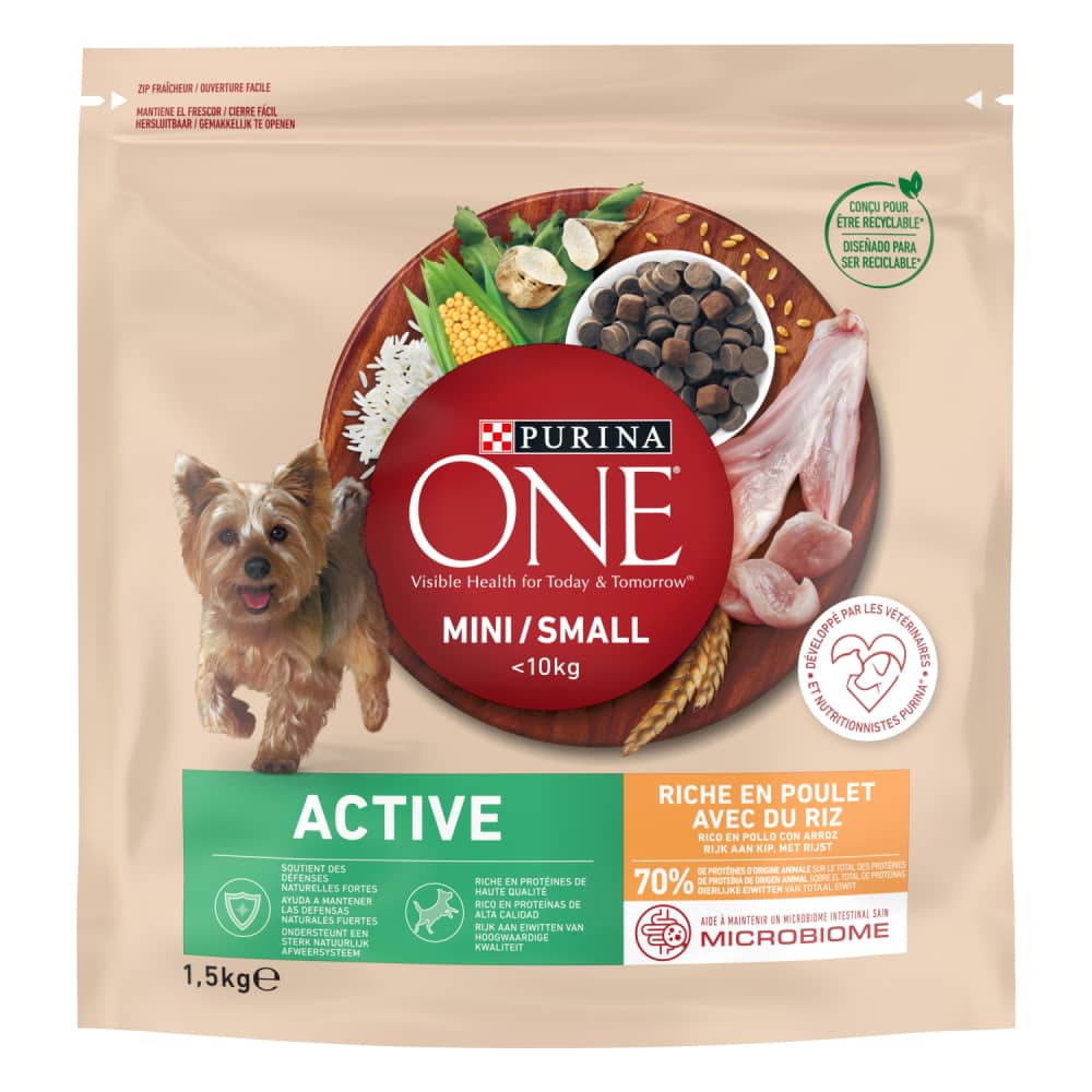 S. bar. suņiem Purina One Mini ar vistu 1,5kg