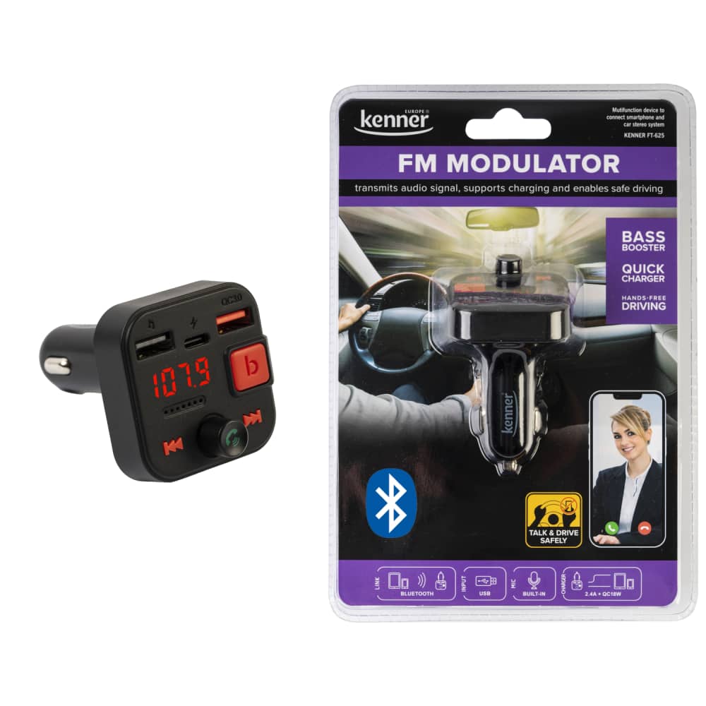 FM modulators w/ch.2.4a Kenner ft-625