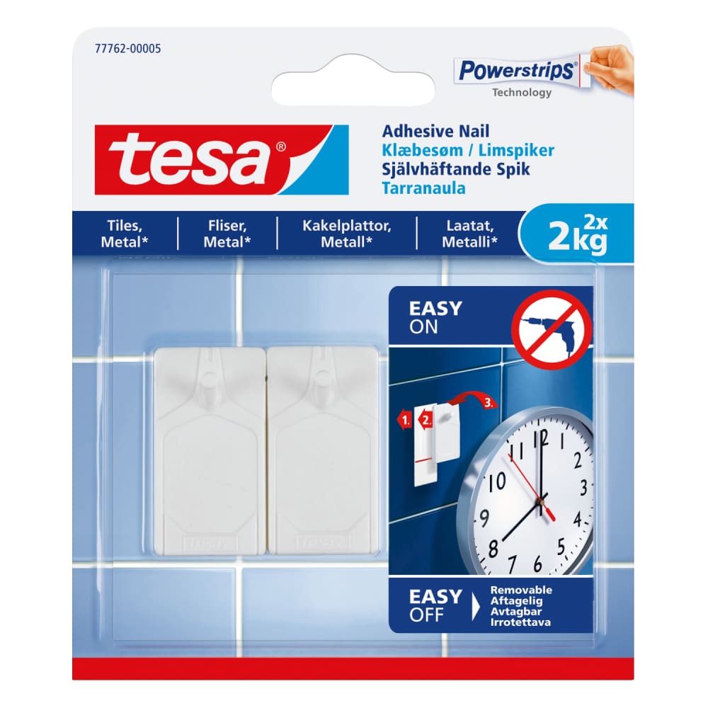 Līmējamais āķis Tesa 2 gabx2kg 77762