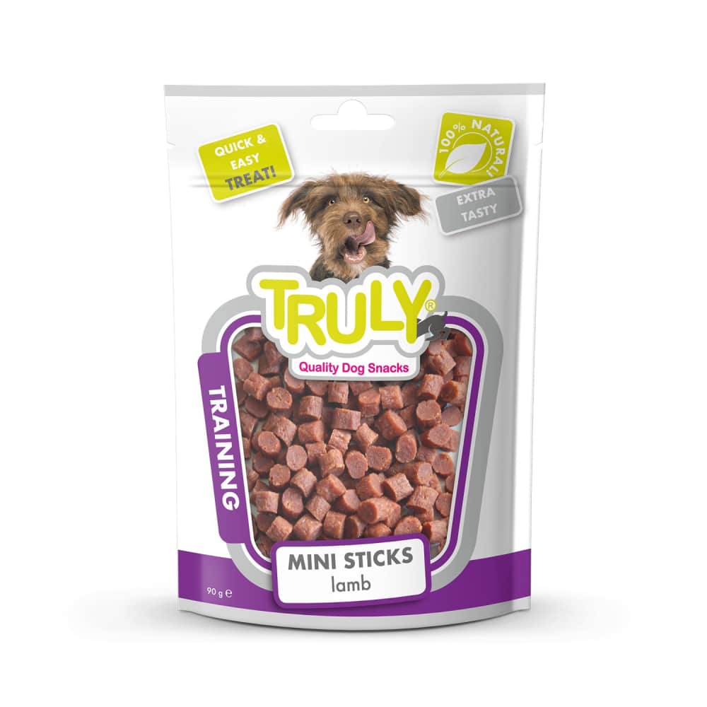 Kārumi suņiem Truly Mini Sticks ar jēru 90g