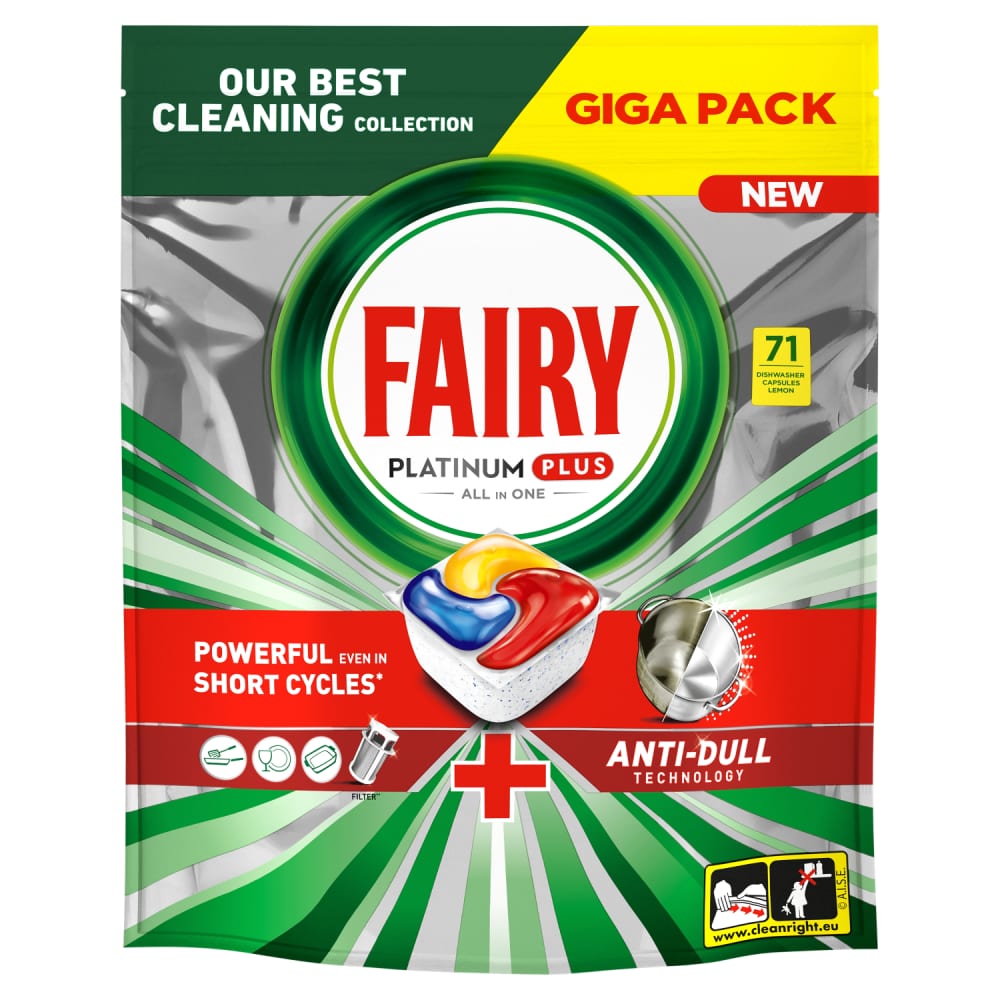 Trauku mazg.kap. Fairy Plat. Plus Lemon 71gab