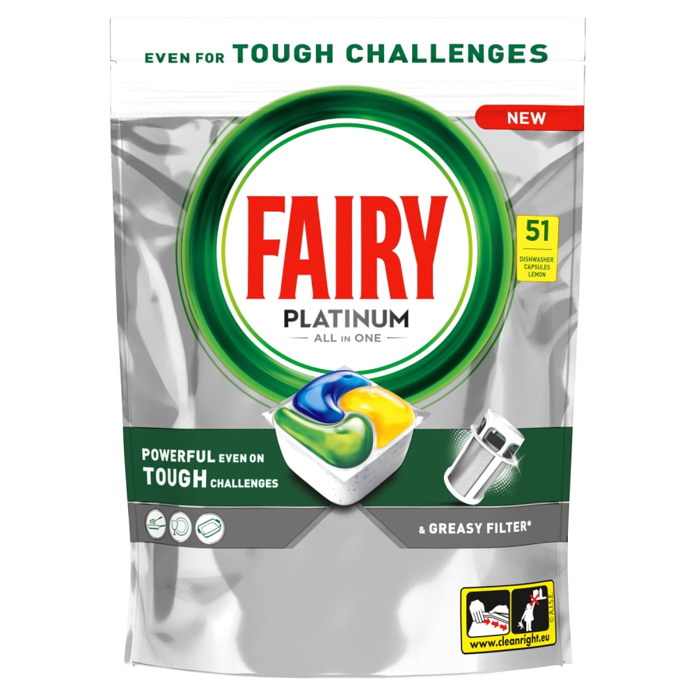 Trauku mazg. kap. Fairy Platinum Lemon 51gab.