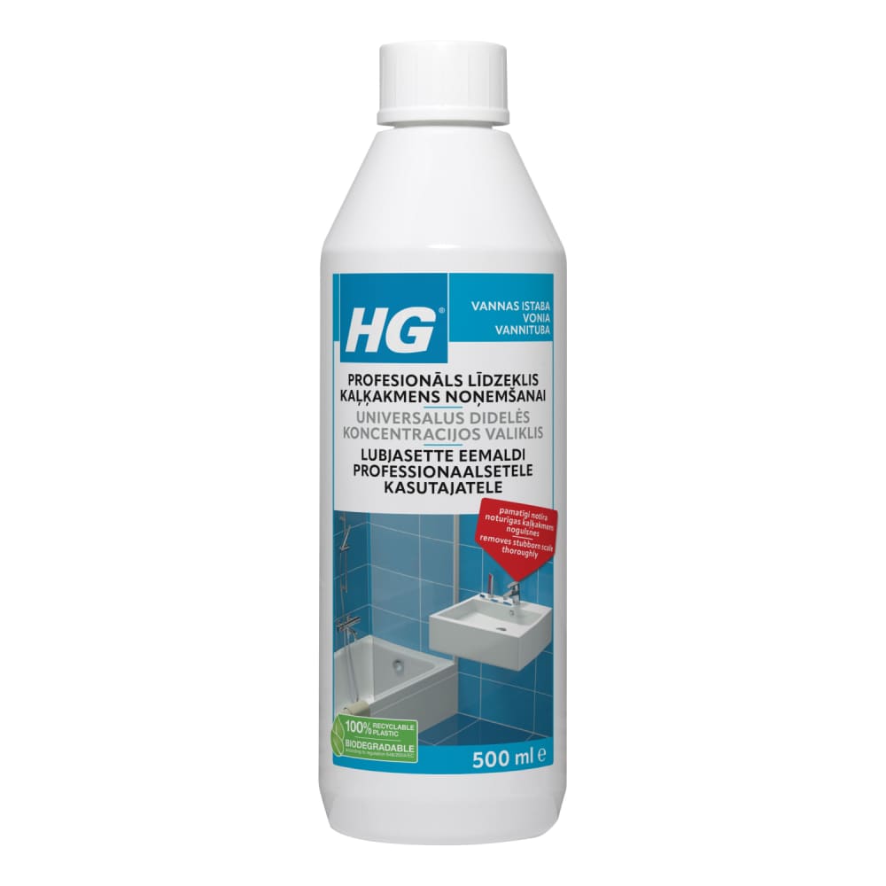 Tīrīšanas līdzeklis HG kaļķakmens noņem. 0,5l