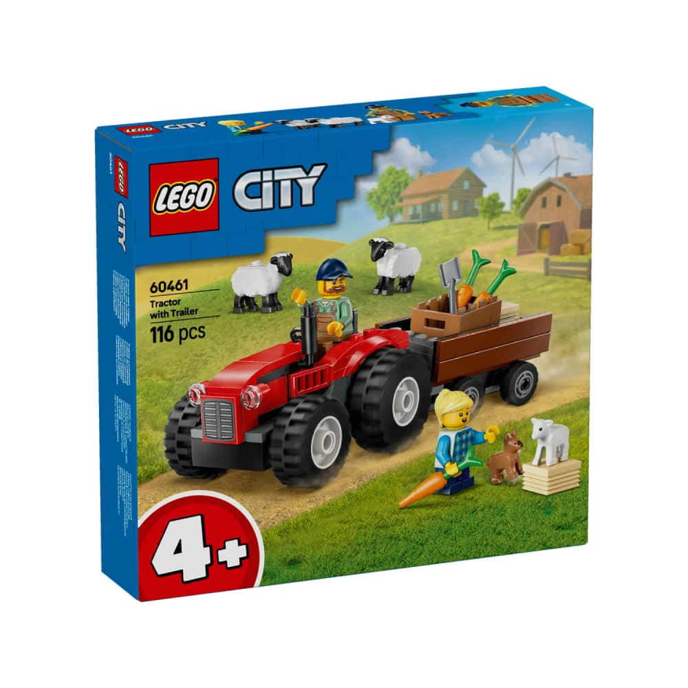 Konstr.Lego Sarkans Lauku Traktors 60461