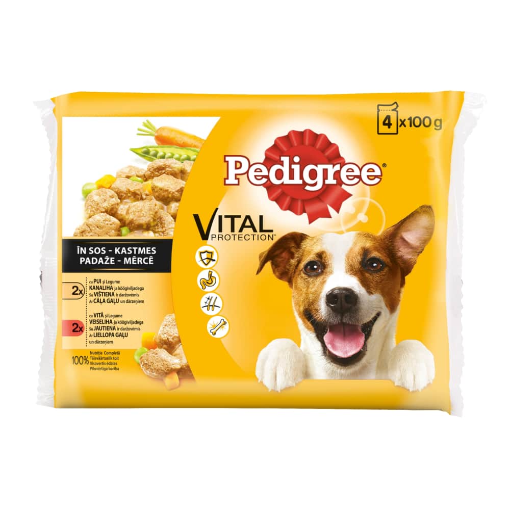 Konservi suņiem Pedigree Adult 4x100g