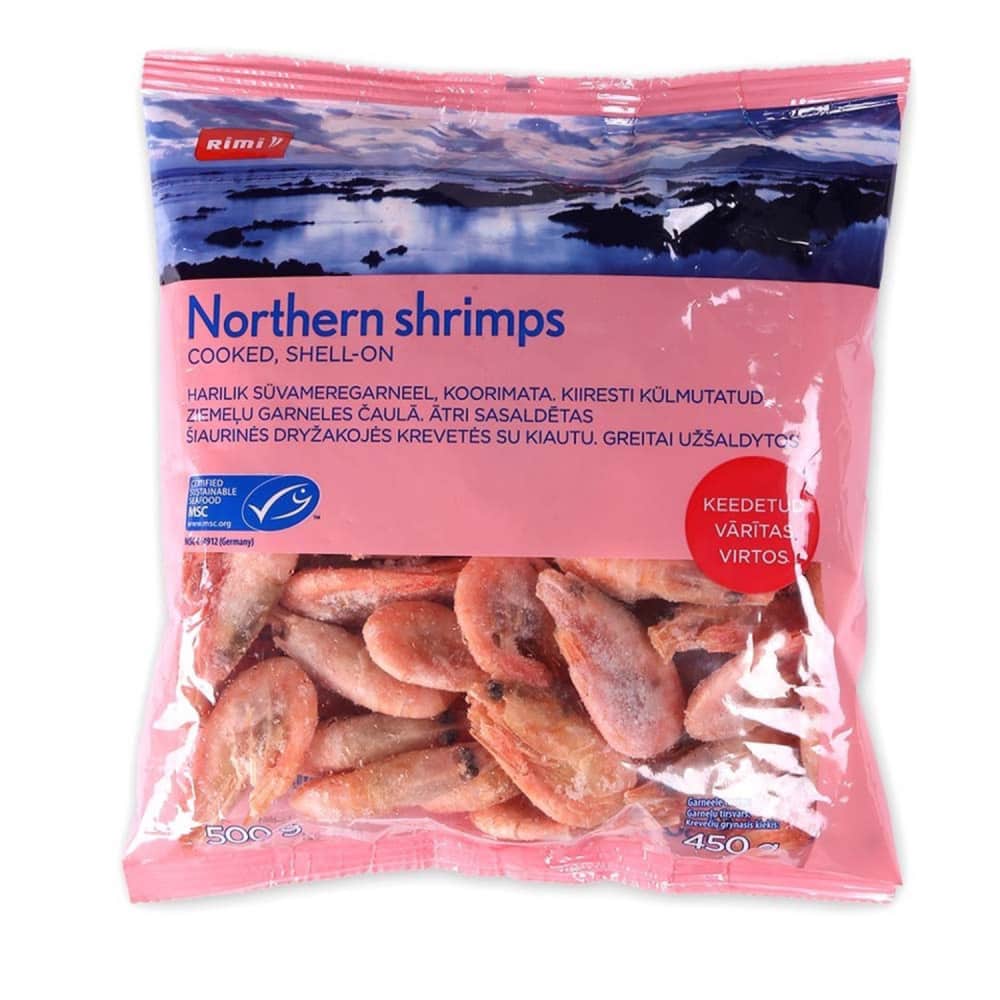 Garneles Rimi ar čaulu, sald. 90/120 MSC 450g