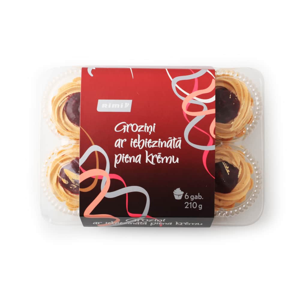 Groziņi Rimi ar iebiezinātā piena krēmu 210g