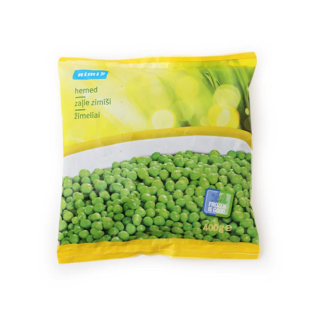 Zaļie zirnīši Rimi saldēti 400g