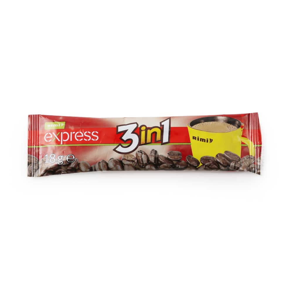 Šķīstošās kafijas dzēriens Rimi 3in1 18g