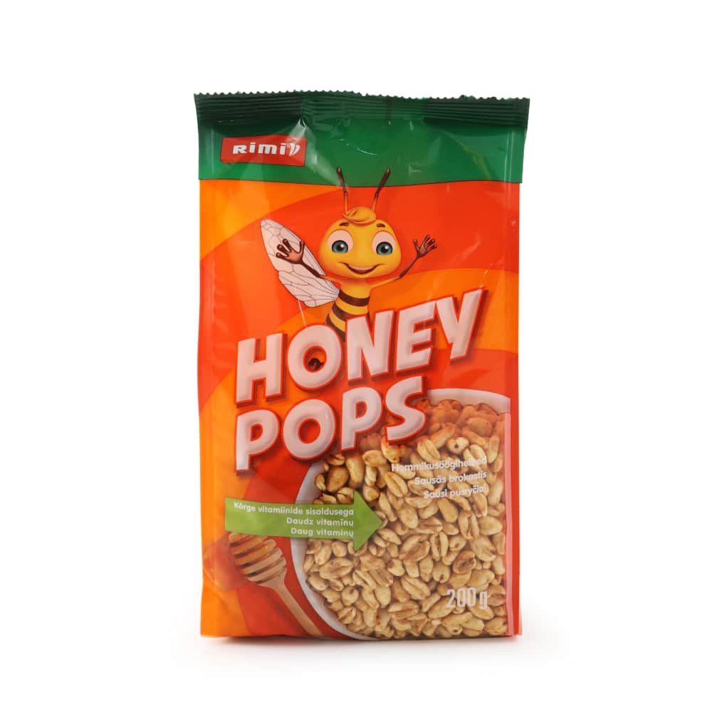 Sausās brokastis Rimi Honey Pops 200g