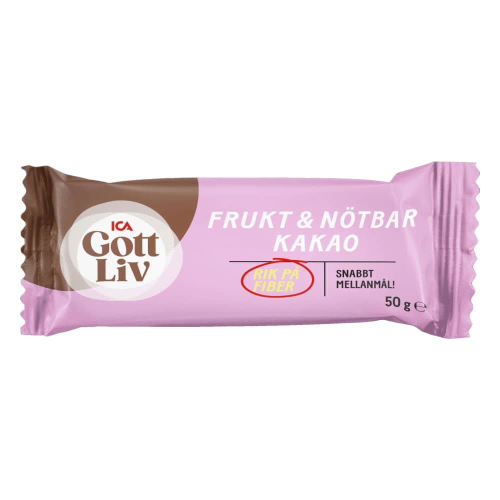 ICA Augļu, riekstu batoniņš, Kakao, 50g