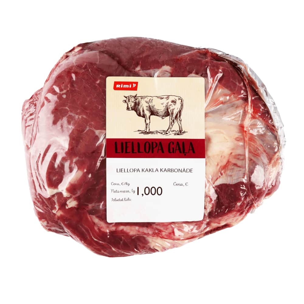 Liellopa kakla karbonāde Rimi kg