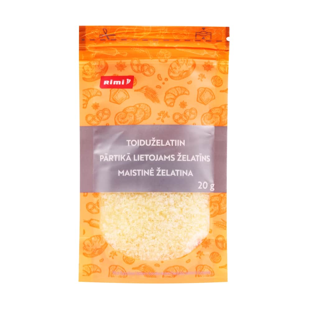Pārtikā lietojams želatīns Rimi 20g