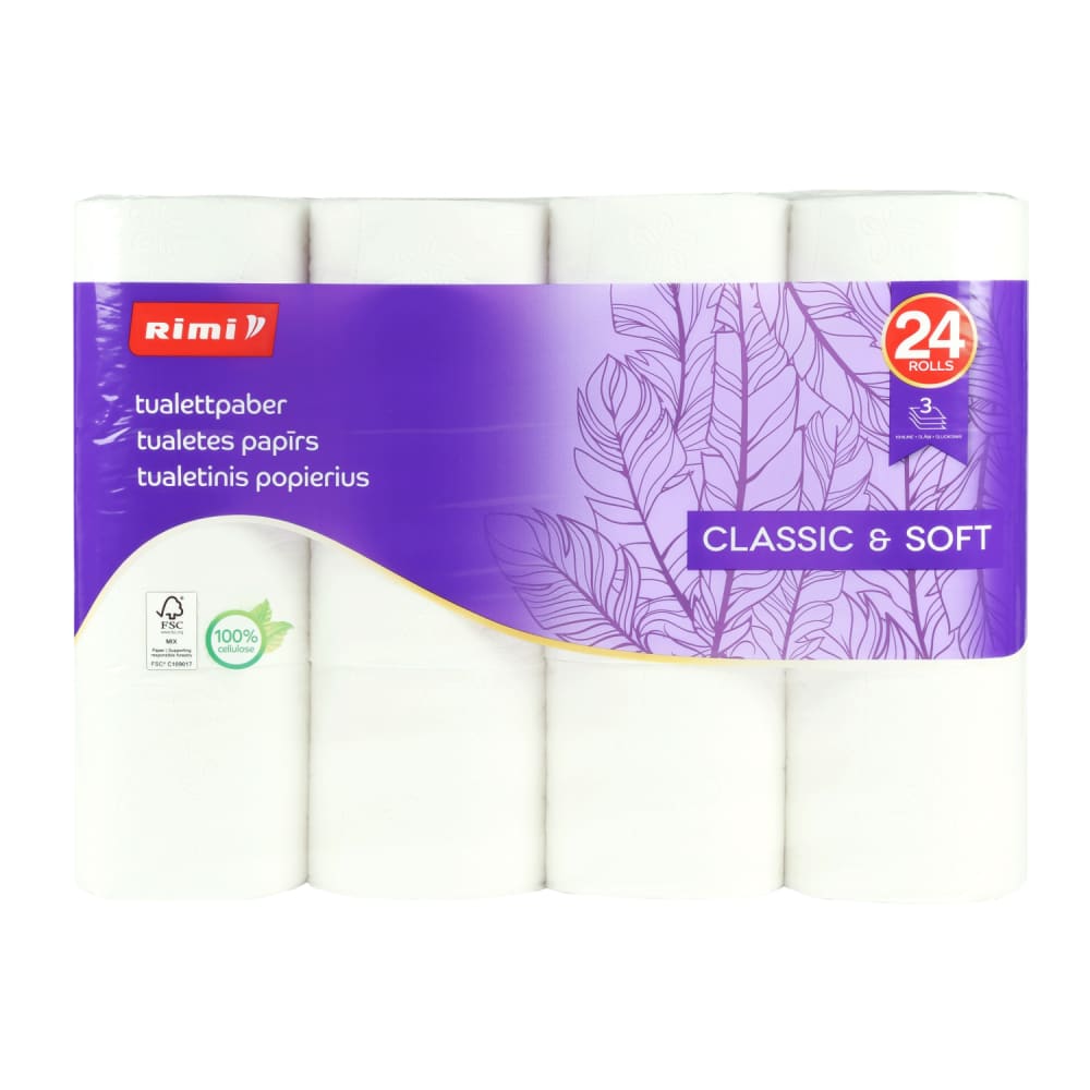 Tual. pap. Rimi 145 sloks., 3 slāņi, 24 ruļļi