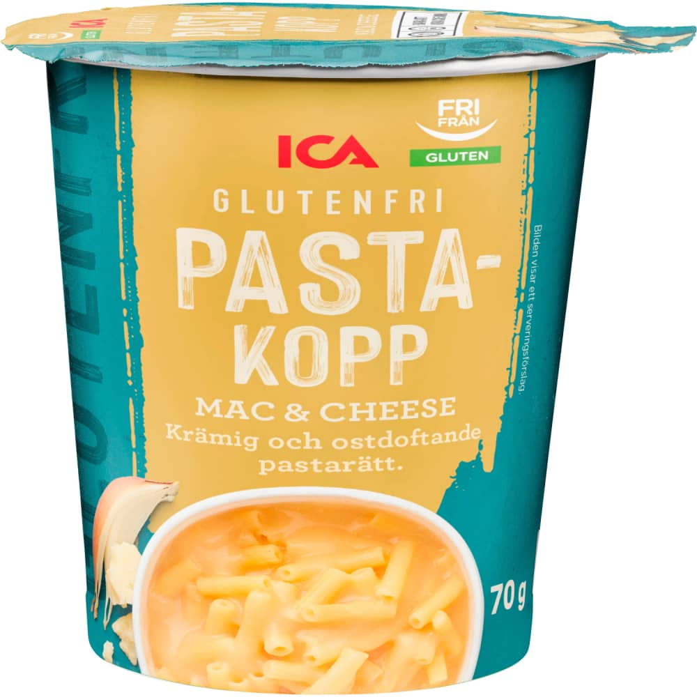 Makaroni ICA ar siera mērci bez glutēna 70g