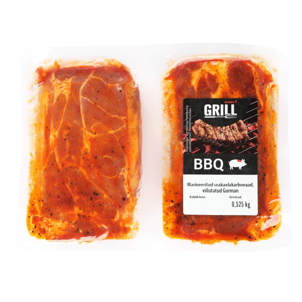 Mar. cūkas kakla karb. Rimi Gurman šķēl. 525g