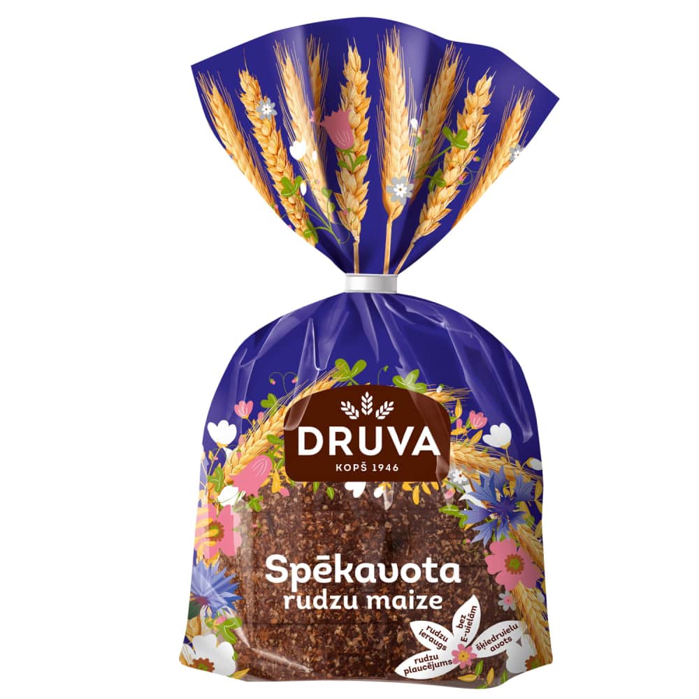 Rudzu maize Druva Spēkavotu 390g