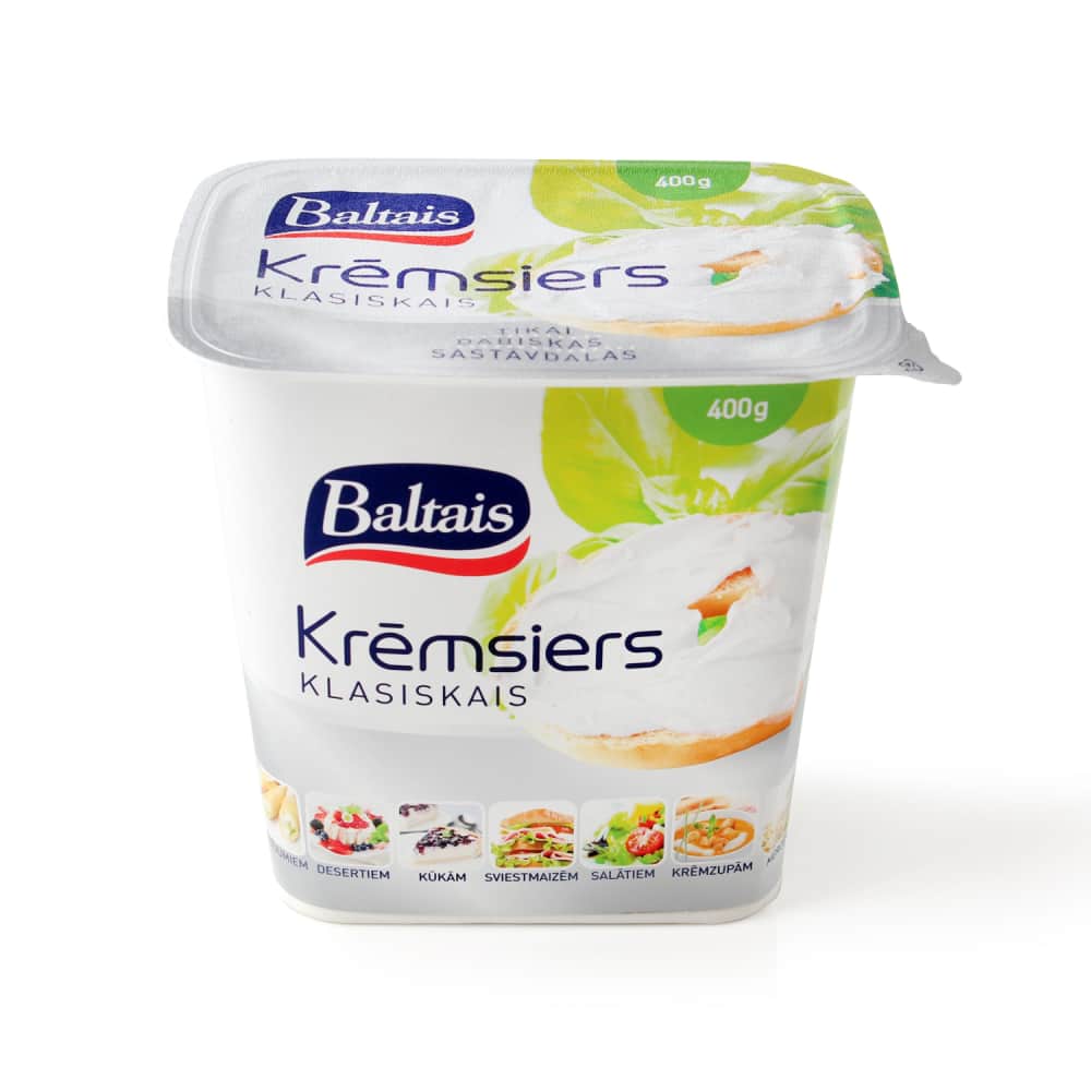 Krēmsiers Baltais klasiskais 400g