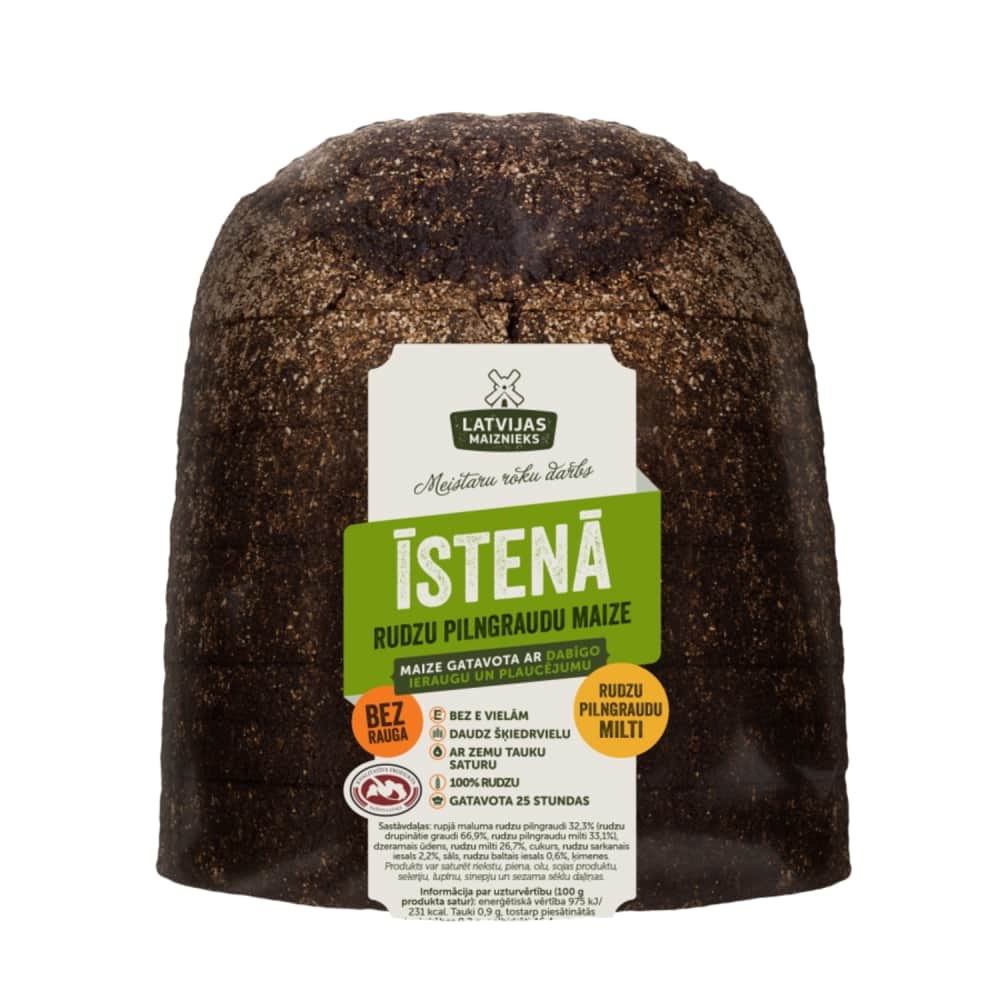 Rudzu maize Īstenā bez rauga 730g