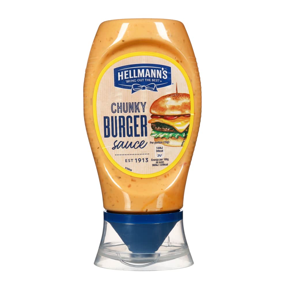 Mērce Hellmanns Chunky burger 250ml
