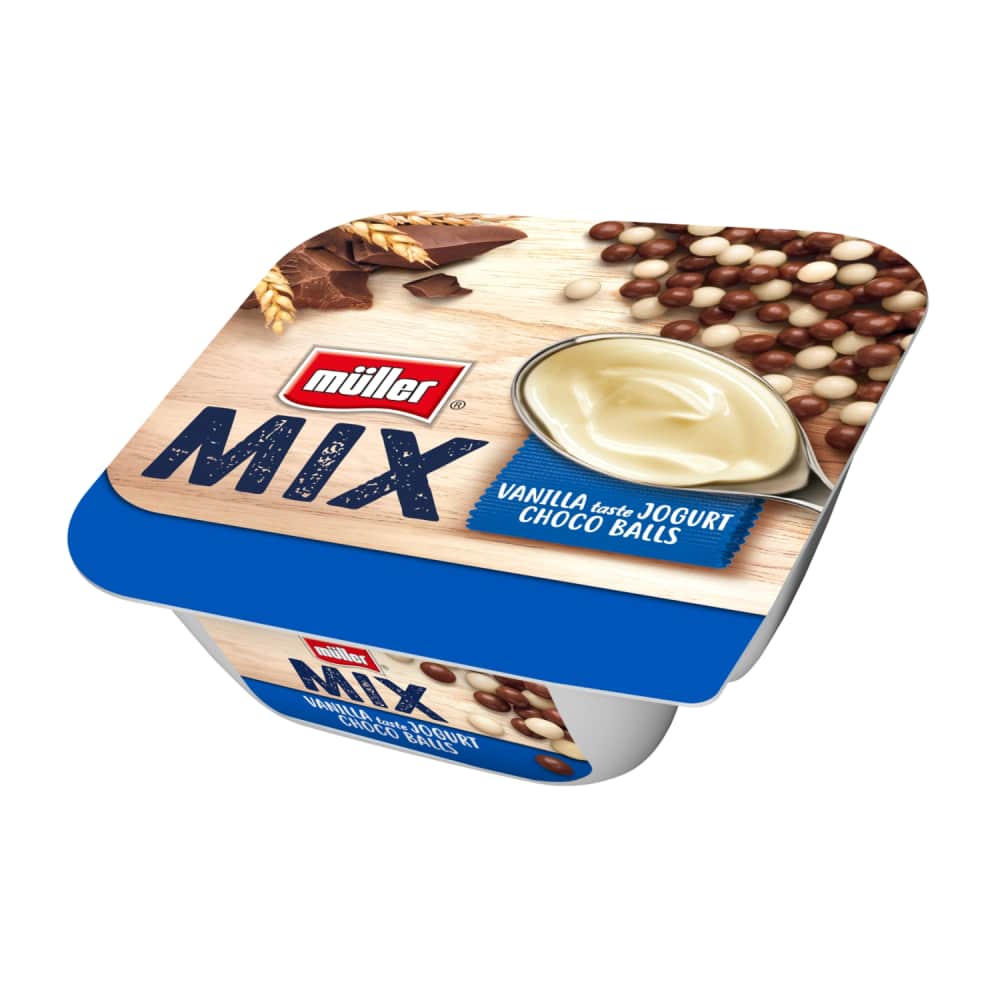 Jogurts Muller mix ar šokolādes bumbām 130g