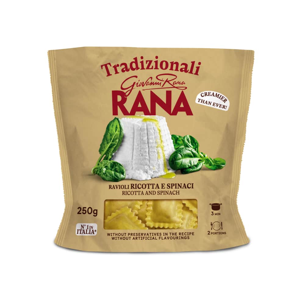 Svaigi olu makaroni ar Ricotta, spināt.