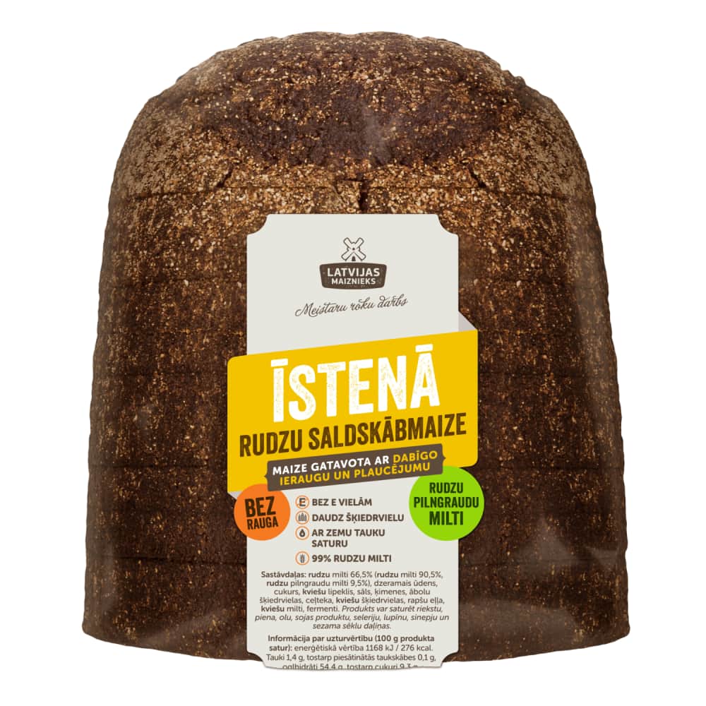 Rudzu maize Īstenā saldskābā 730g