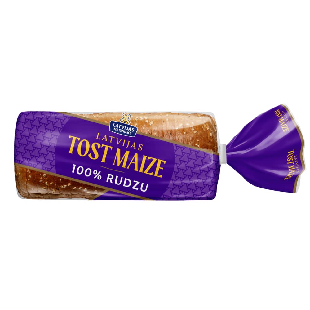 Tosterm. Latvijas Tost Maize 100% rudzu 390g