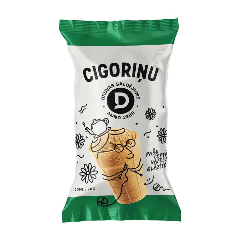 Saldējums Druvas cigoriņu 120ml/70g