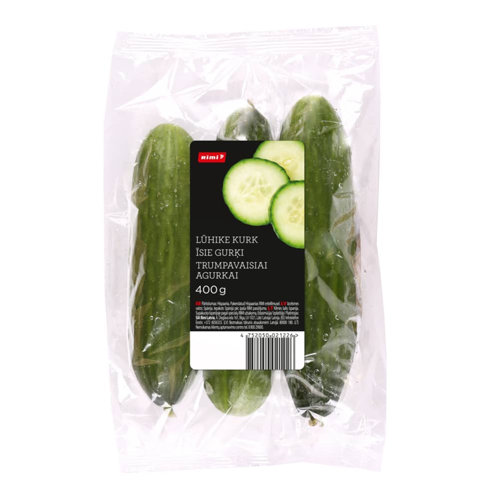 Gurķi īsie Rimi 400g
