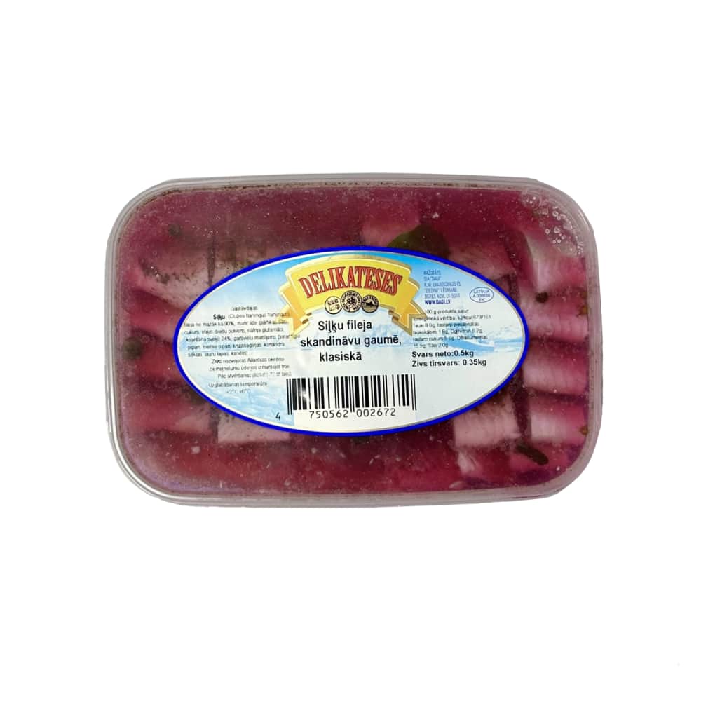 Marin. siļķu gab. Skandināvu gaumē 500g/350g