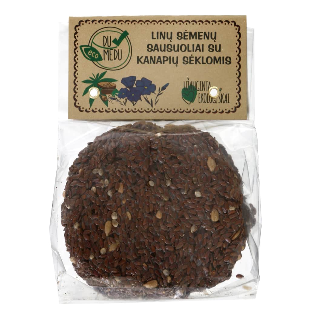Ek. linų sėm. sausuoliai su kan. DU MEDU,150g