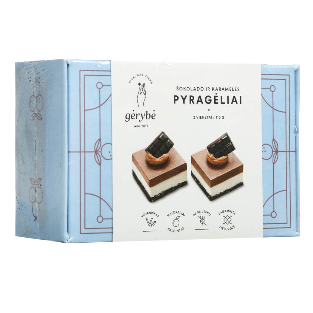 Veg. šokolado ir karamelės des. GĖRYBĖ, 120 g