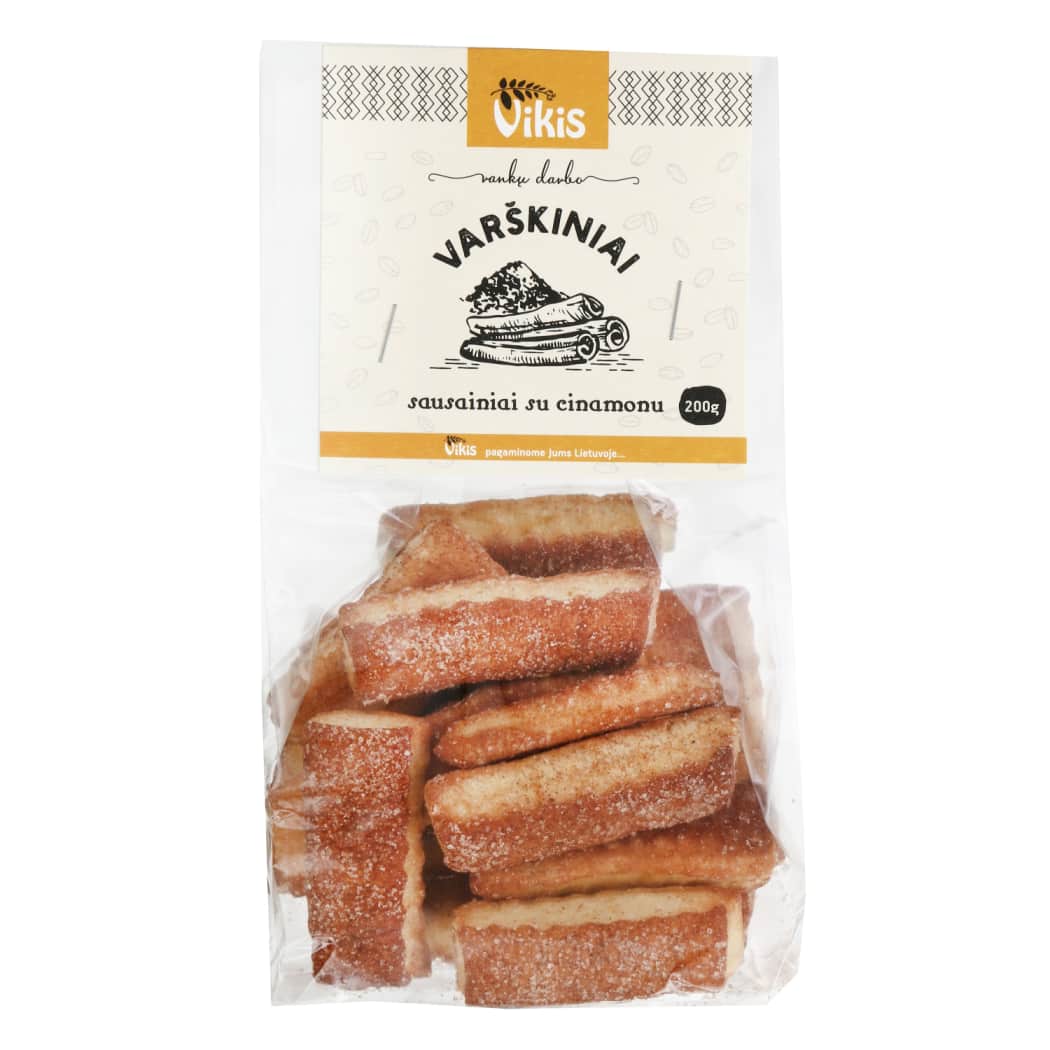 Varškiniai sausainiai su cinamonu VIKIS, 200g