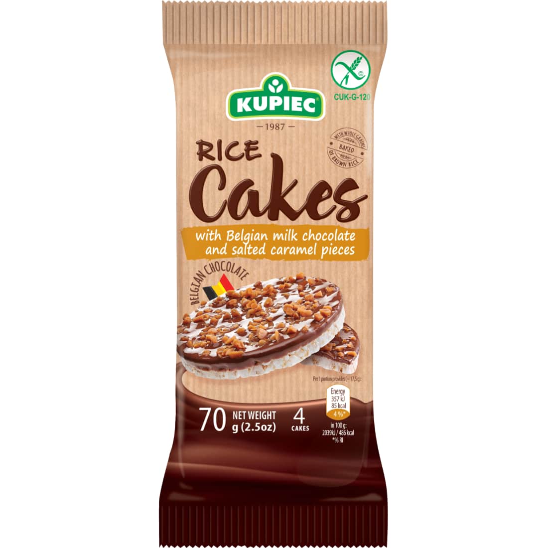Trapučiai su karamelės gabaliukais KUPIEC,70g