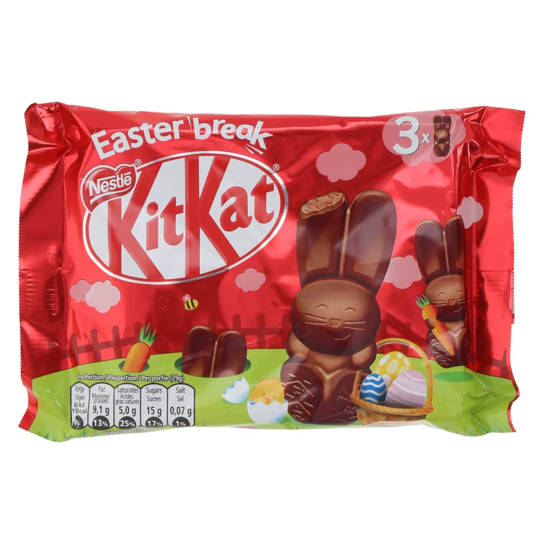 Šokoladiniai zuikiai NESTLE KIT KAT, 3 x 29 g